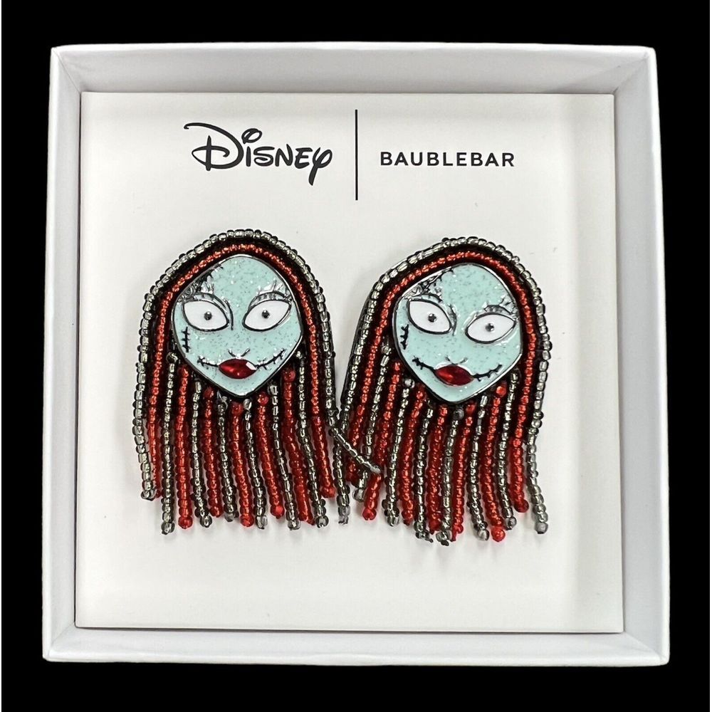 Disney x Baublebar 2 Pair Nightmare Before Christmas Earrings - Sally & Jack 357 - Picture 4 of 8